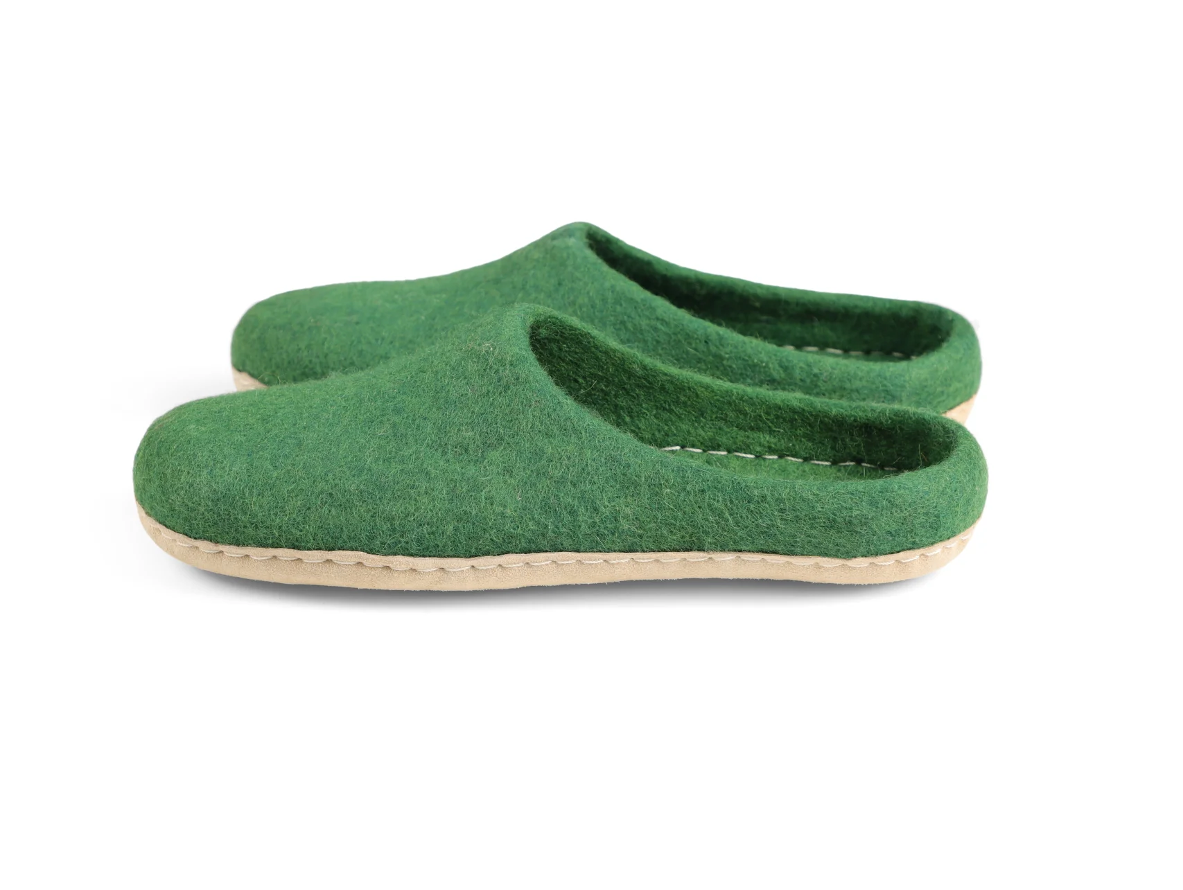 YesEco Green Woolen Slippers