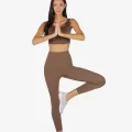 YesEco Women's Activewear U-Back Brown Padded Sports Bra