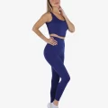 YesEco Women's Activewear U-Back Blue Padded Sports Bra
